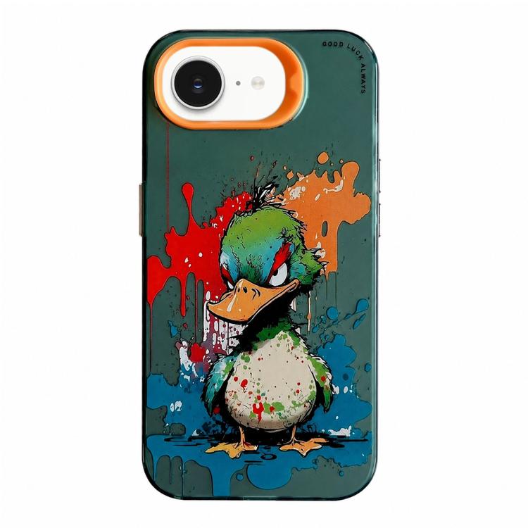 Serie di dipinti a olio con motivo animale PC + custodia per telefono in TPU, For iPhone 17e / 16e