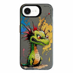 Serie di dipinti a olio con motivo animale PC + custodia per telefono in TPU, For iPhone 17e / 16e
