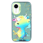 Serie di dipinti a olio con motivo animale PC + custodia per telefono in TPU, For iPhone XR
