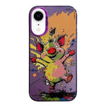 Serie di dipinti a olio con motivo animale PC + custodia per telefono in TPU, For iPhone XR