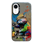 Serie di dipinti a olio con motivo animale PC + custodia per telefono in TPU, For iPhone XR