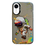 Serie di dipinti a olio con motivo animale PC + custodia per telefono in TPU, For iPhone XR