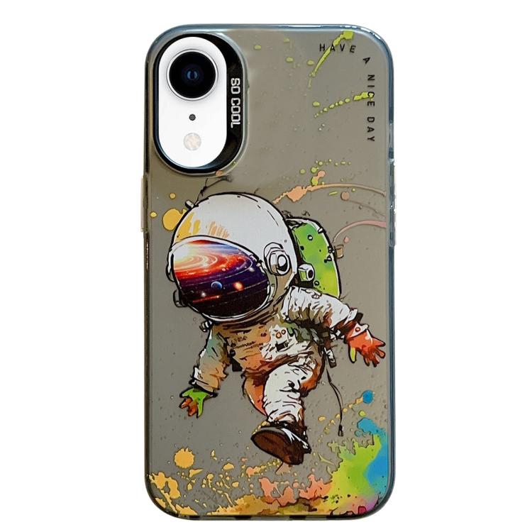 Serie di dipinti a olio con motivo animale PC + custodia per telefono in TPU, For iPhone XR