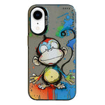 Serie di dipinti a olio con motivo animale PC + custodia per telefono in TPU, For iPhone XR