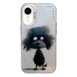 Serie di dipinti a olio con motivo animale PC + custodia per telefono in TPU, For iPhone XR