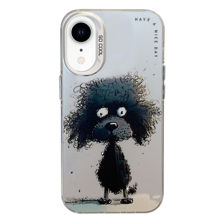 Serie di dipinti a olio con motivo animale PC + custodia per telefono in TPU, For iPhone XR