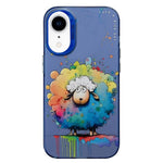 Serie di dipinti a olio con motivo animale PC + custodia per telefono in TPU, For iPhone XR