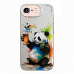 Serie di dipinti a olio con motivo animale PC + custodia per telefono in TPU, For iPhone 6s / 6
