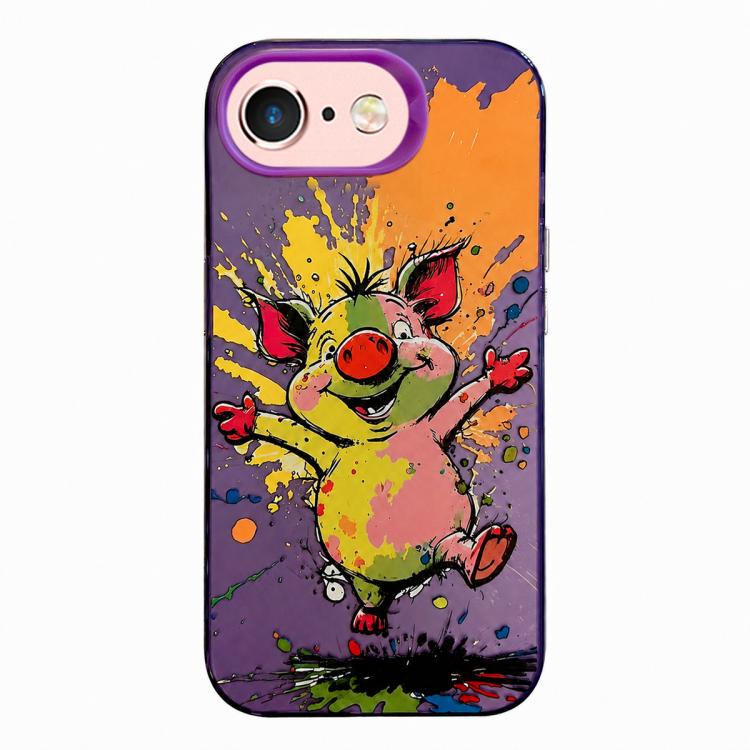 Serie di dipinti a olio con motivo animale PC + custodia per telefono in TPU, For iPhone 6s Plus / 6 Plus