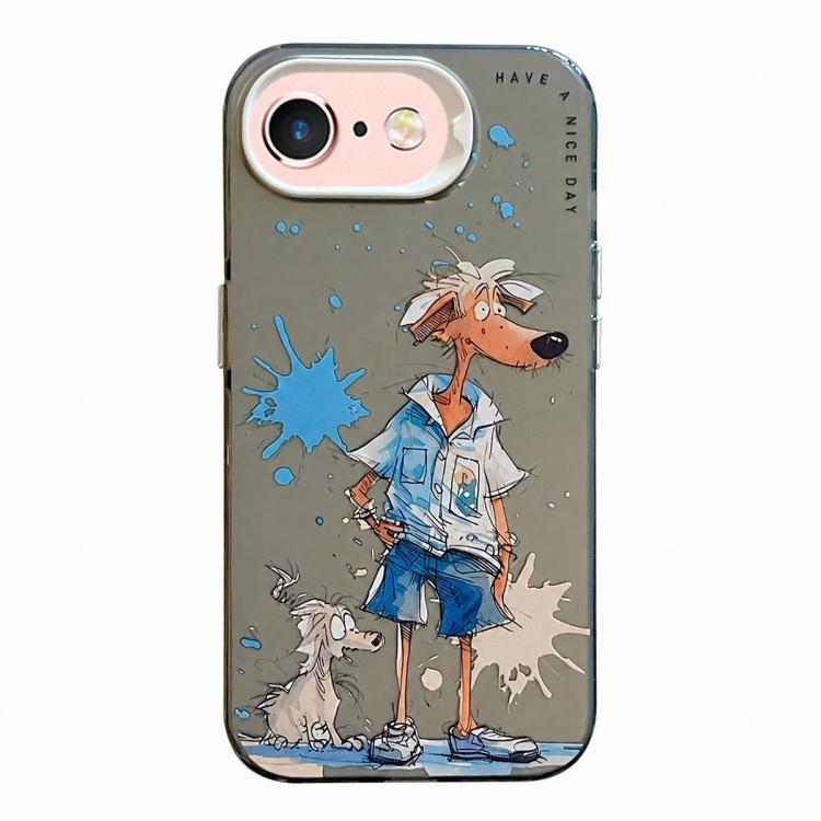 Serie di dipinti a olio con motivo animale PC + custodia per telefono in TPU, For iPhone 6s Plus / 6 Plus