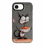 Serie di dipinti a olio con motivo animale PC + custodia per telefono in TPU, For iPhone 7 / 8 / SE 2020