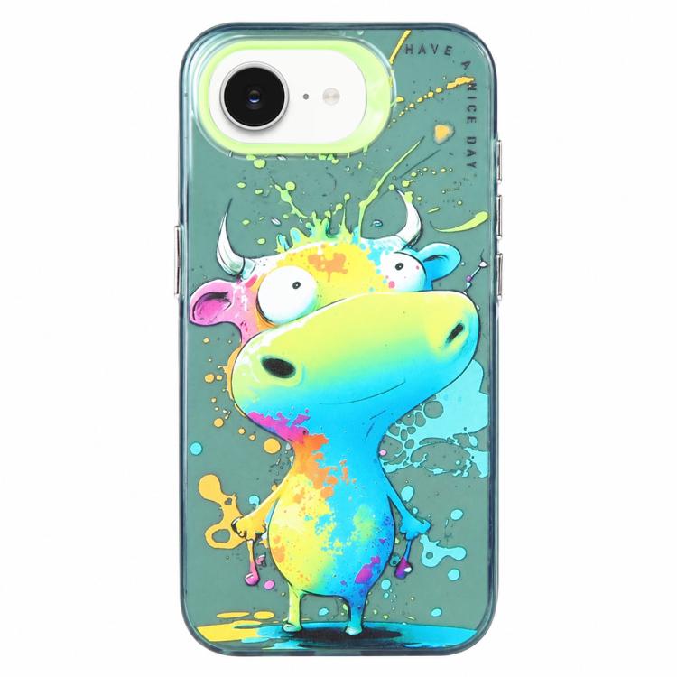 Serie di dipinti a olio con motivo animale PC + custodia per telefono in TPU, For iPhone 7 / 8 / SE 2020
