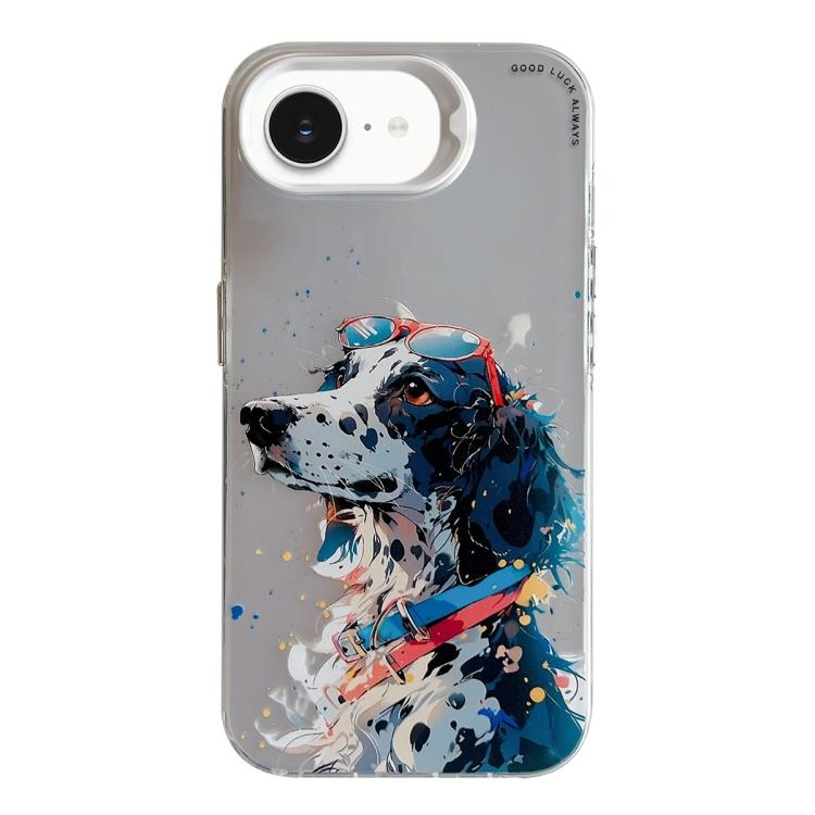 Serie di dipinti a olio con motivo animale PC + custodia per telefono in TPU, For iPhone 7 / 8 / SE 2020