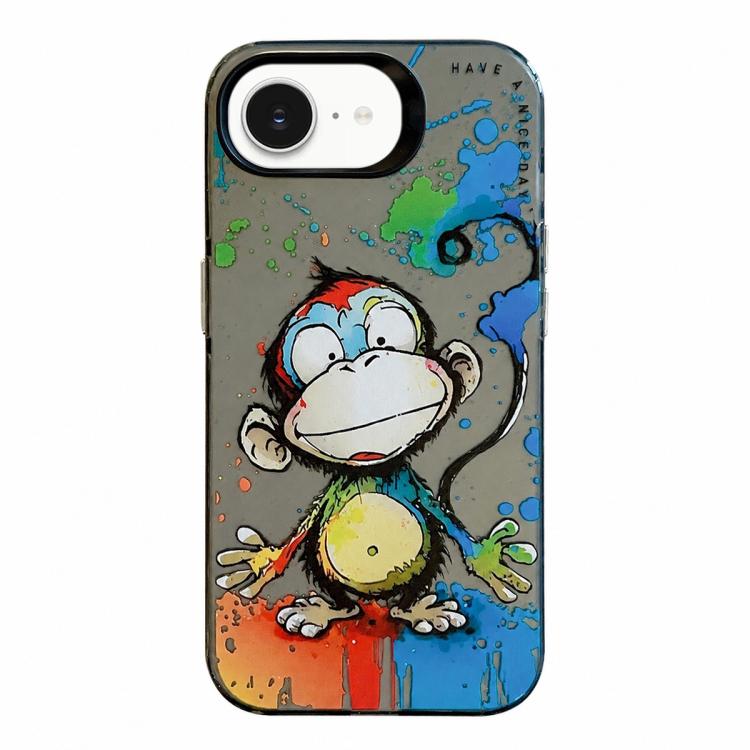 Serie di dipinti a olio con motivo animale PC + custodia per telefono in TPU, For iPhone 7 / 8 / SE 2020