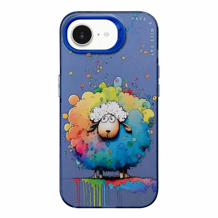 Serie di dipinti a olio con motivo animale PC + custodia per telefono in TPU, For iPhone 7 / 8 / SE 2020
