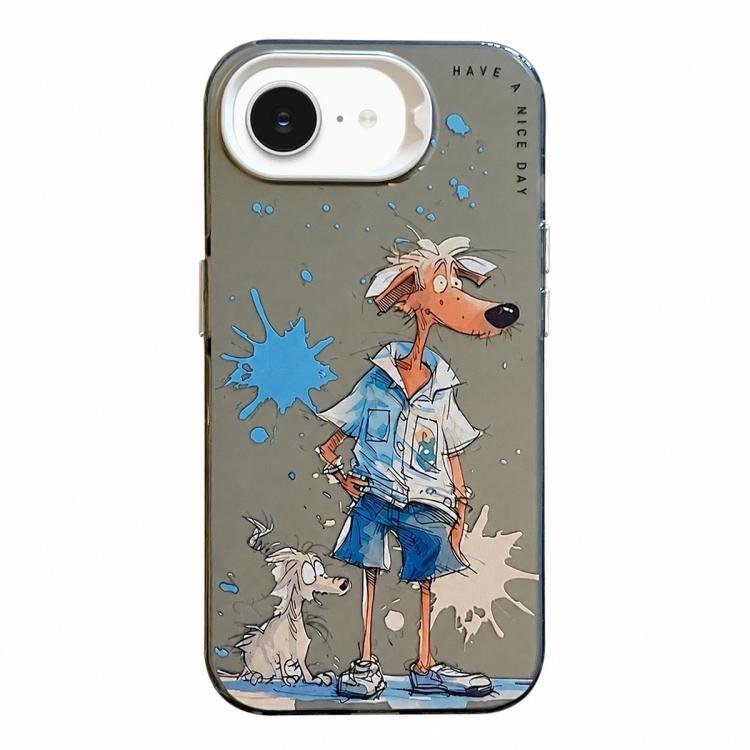 Serie di dipinti a olio con motivo animale PC + custodia per telefono in TPU, For iPhone 7 / 8 / SE 2020
