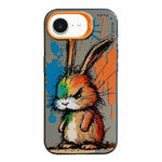 Serie di dipinti a olio con motivo animale PC + custodia per telefono in TPU, For iPhone 7 / 8 / SE 2020