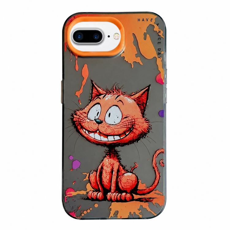 Serie di dipinti a olio con motivo animale PC + custodia per telefono in TPU, For iPhone 7 Plus / 8 Plus
