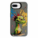 Serie di dipinti a olio con motivo animale PC + custodia per telefono in TPU, For iPhone 7 Plus / 8 Plus