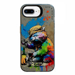 Serie di dipinti a olio con motivo animale PC + custodia per telefono in TPU, For iPhone 7 Plus / 8 Plus