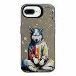 Serie di dipinti a olio con motivo animale PC + custodia per telefono in TPU, For iPhone 7 Plus / 8 Plus