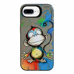 Serie di dipinti a olio con motivo animale PC + custodia per telefono in TPU, For iPhone 7 Plus / 8 Plus