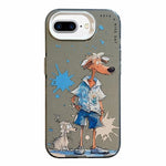 Serie di dipinti a olio con motivo animale PC + custodia per telefono in TPU, For iPhone 7 Plus / 8 Plus