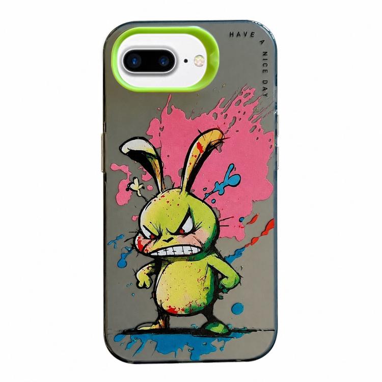 Serie di dipinti a olio con motivo animale PC + custodia per telefono in TPU, For iPhone 7 Plus / 8 Plus