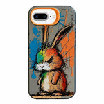 Serie di dipinti a olio con motivo animale PC + custodia per telefono in TPU, For iPhone 7 Plus / 8 Plus