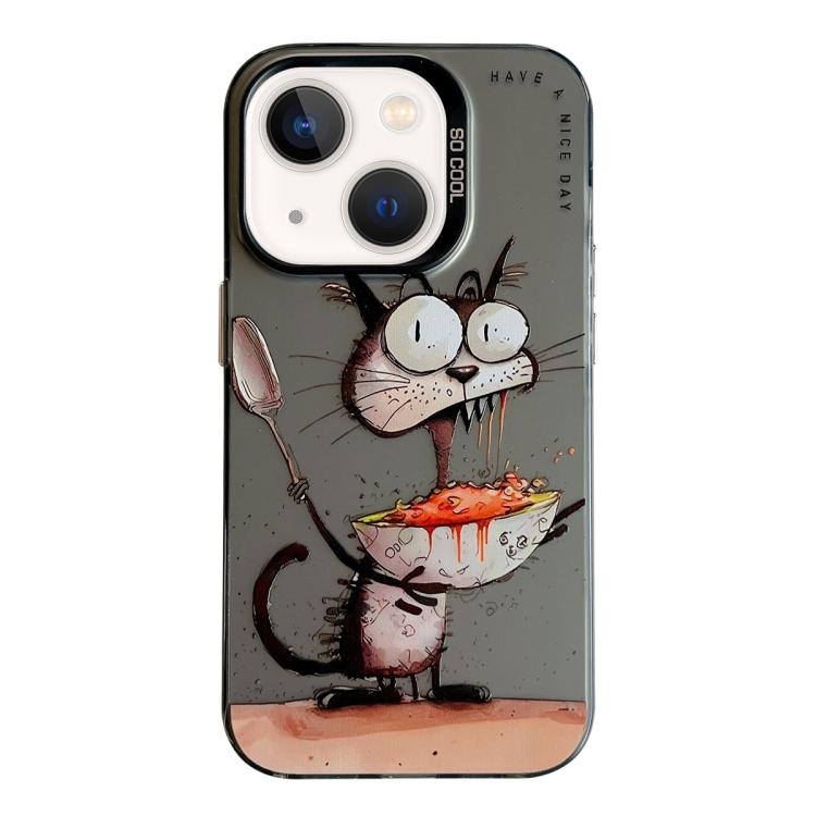 Serie di dipinti a olio con motivo animale PC + custodia per telefono in TPU, For iPhone 11 Pro
