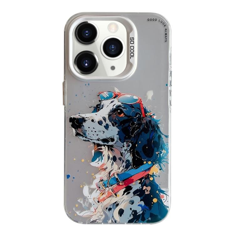 Serie di dipinti a olio con motivo animale PC + custodia per telefono in TPU, For iPhone 11 Pro