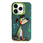 Serie di dipinti a olio con motivo animale PC + custodia per telefono in TPU, For iPhone 11 Pro