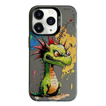 Serie di dipinti a olio con motivo animale PC + custodia per telefono in TPU, For iPhone 11 Pro