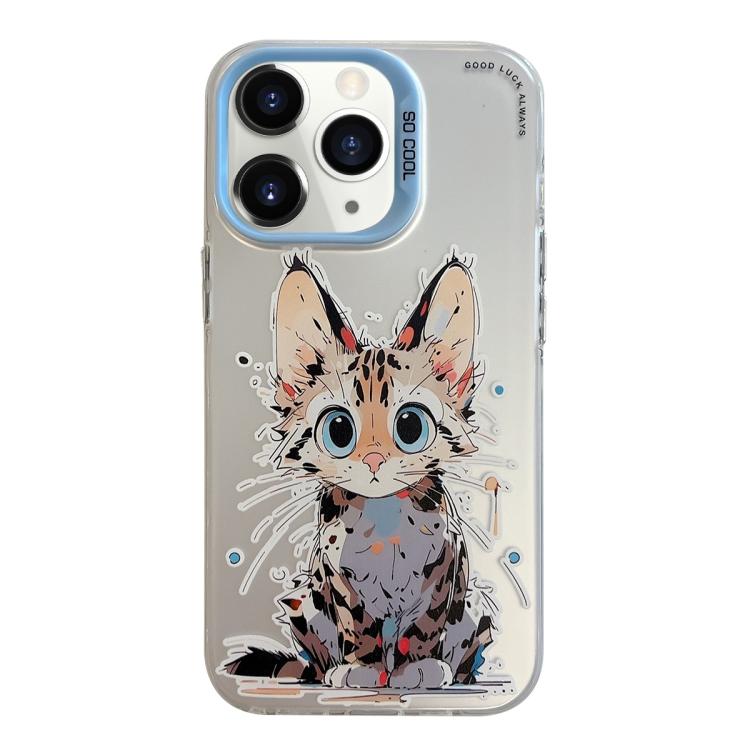 Serie di dipinti a olio con motivo animale PC + custodia per telefono in TPU, For iPhone 11 Pro