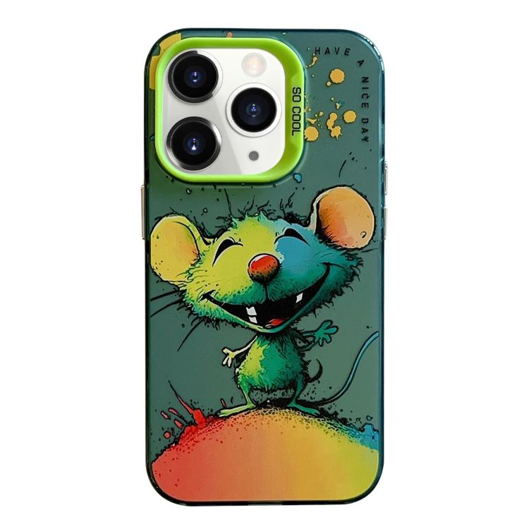 Serie di dipinti a olio con motivo animale PC + custodia per telefono in TPU, For iPhone 11 Pro