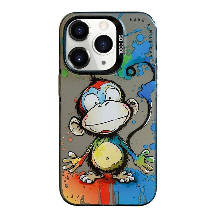 Serie di dipinti a olio con motivo animale PC + custodia per telefono in TPU, For iPhone 11 Pro