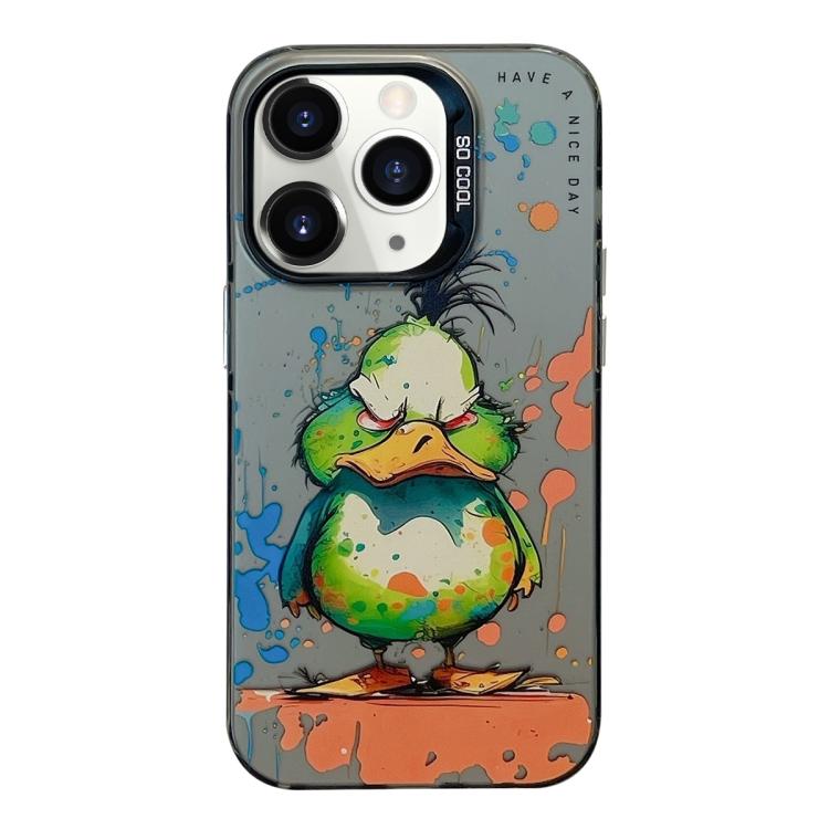 Serie di dipinti a olio con motivo animale PC + custodia per telefono in TPU, For iPhone 11 Pro