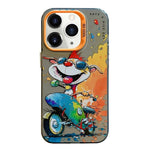 Serie di dipinti a olio con motivo animale PC + custodia per telefono in TPU, For iPhone 11 Pro