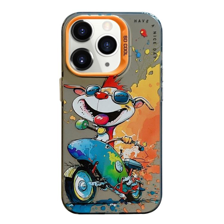 Serie di dipinti a olio con motivo animale PC + custodia per telefono in TPU, For iPhone 11 Pro