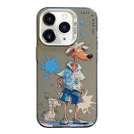 Serie di dipinti a olio con motivo animale PC + custodia per telefono in TPU, For iPhone 11 Pro
