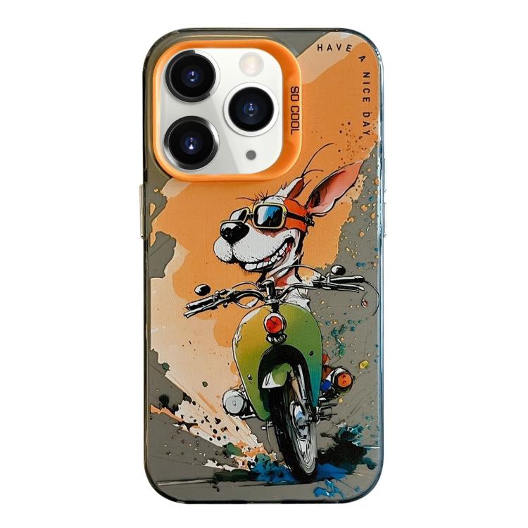 Serie di dipinti a olio con motivo animale PC + custodia per telefono in TPU, For iPhone 11 Pro