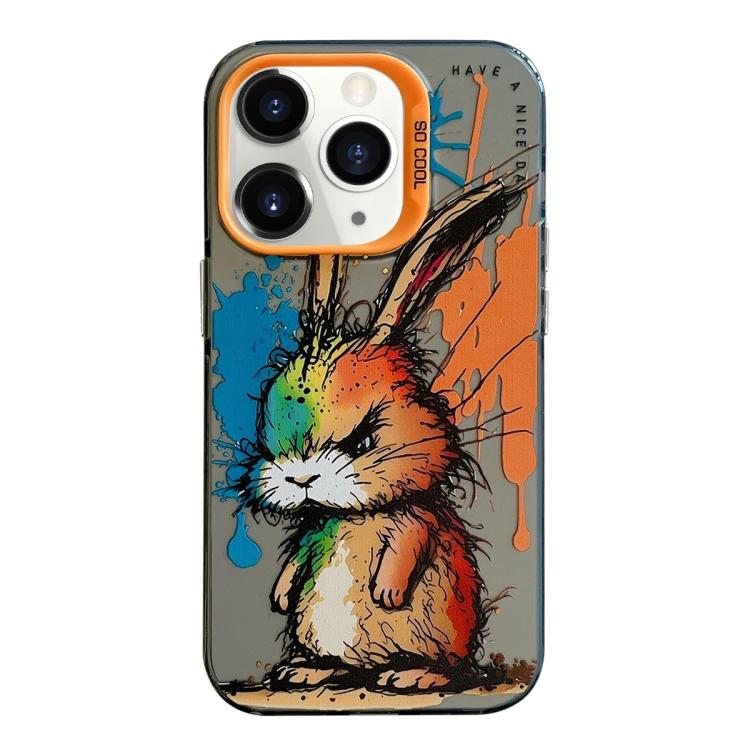 Serie di dipinti a olio con motivo animale PC + custodia per telefono in TPU, For iPhone 11 Pro