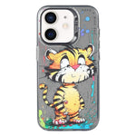 Serie di dipinti a olio con motivo animale PC + custodia per telefono in TPU, For iPhone 12 mini