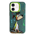 Serie di dipinti a olio con motivo animale PC + custodia per telefono in TPU, For iPhone 12 mini