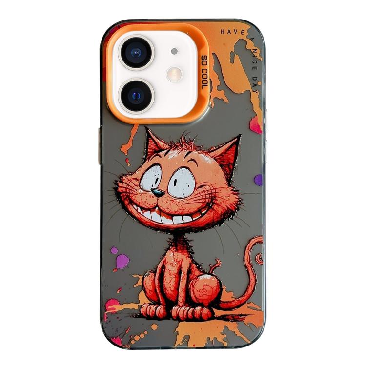 Serie di dipinti a olio con motivo animale PC + custodia per telefono in TPU, For iPhone 12 mini