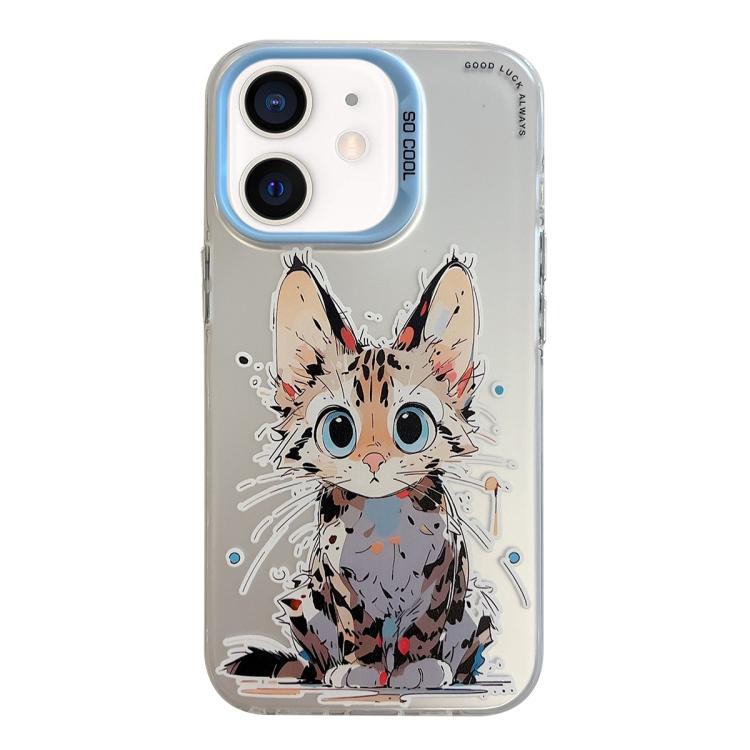 Serie di dipinti a olio con motivo animale PC + custodia per telefono in TPU, For iPhone 12 mini