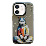 Serie di dipinti a olio con motivo animale PC + custodia per telefono in TPU, For iPhone 12 mini