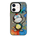 Serie di dipinti a olio con motivo animale PC + custodia per telefono in TPU, For iPhone 12 mini
