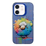 Serie di dipinti a olio con motivo animale PC + custodia per telefono in TPU, For iPhone 12 mini
