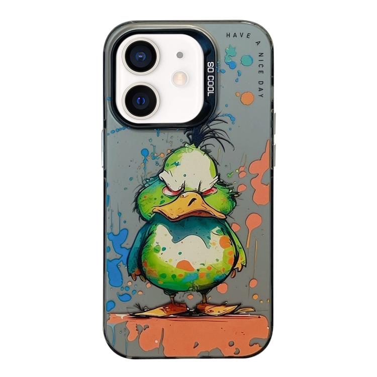 Serie di dipinti a olio con motivo animale PC + custodia per telefono in TPU, For iPhone 12 mini